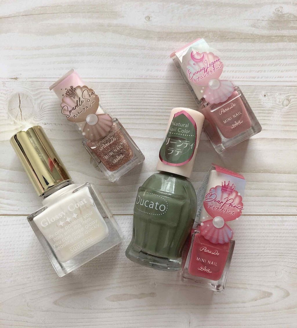 グロッシーコート/スキューズミー/オールインワンネイルを使ったクチコミ(4枚目)