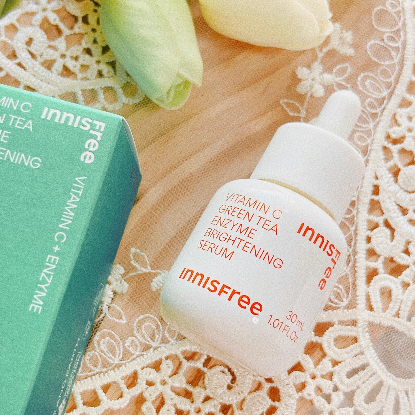 ビタC　グリーンティーエンザイム　ブライト　セラム/innisfree/美容液を使ったクチコミ（2枚目）