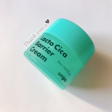 unpa Lacto Cica Barrier Creamのクチコミ「\ 使い切りレビュー💚💚 /



unpa
Lacto Cica Barrier Cream.....」（1枚目）