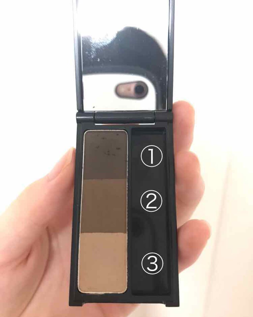 UR GLAM　EYEBROW POWDER/U R GLAM/パウダーアイブロウを使ったクチコミ（2枚目）