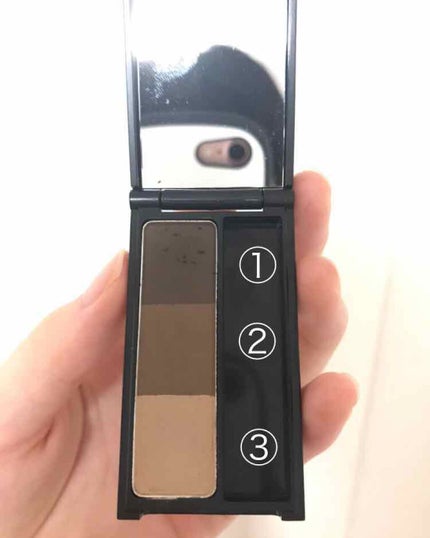 UR GLAM EYEBROW POWDER/U R GLAM/パウダーアイブロウを使ったクチコミ(2枚目)