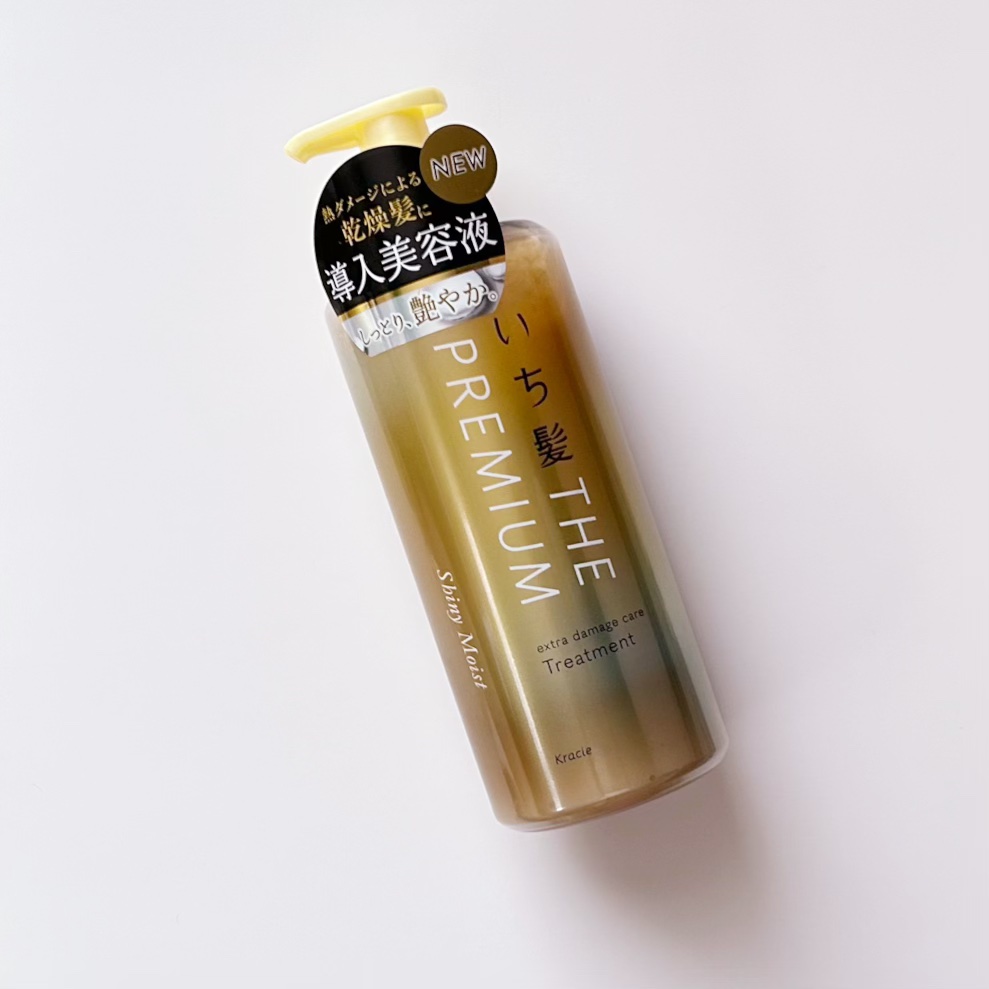 THE PREMIUM エクストラダメージケアシャンプー／トリートメント（シャイニーモイスト） トリートメント ポンプ 480g/いち髪/市販シャンプーを使ったクチコミ（2枚目）