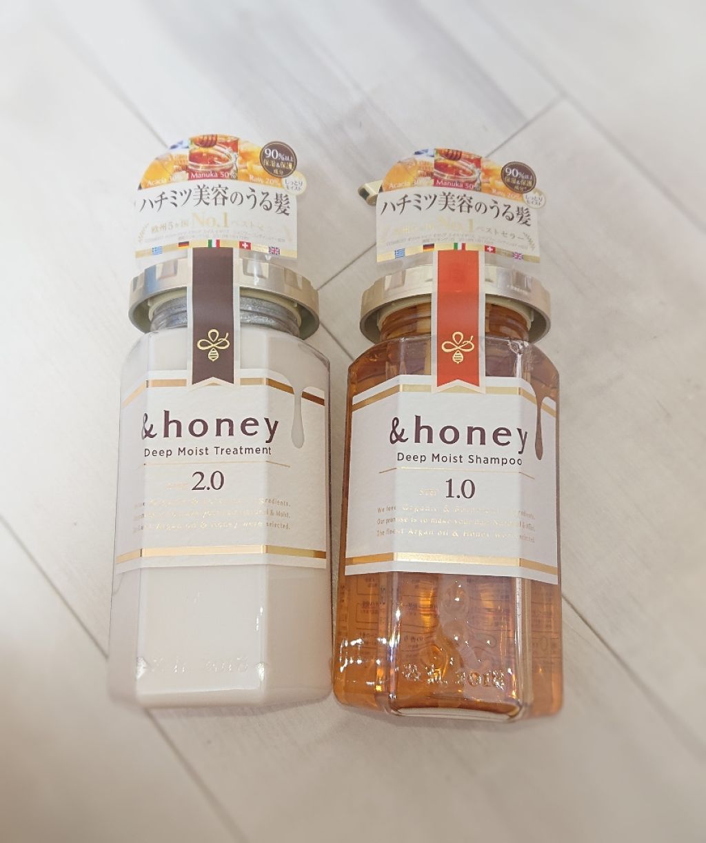 ディープモイスト シャンプー1.0/ヘアトリートメント2.0/&honey/市販シャンプーを使ったクチコミ(1枚目)