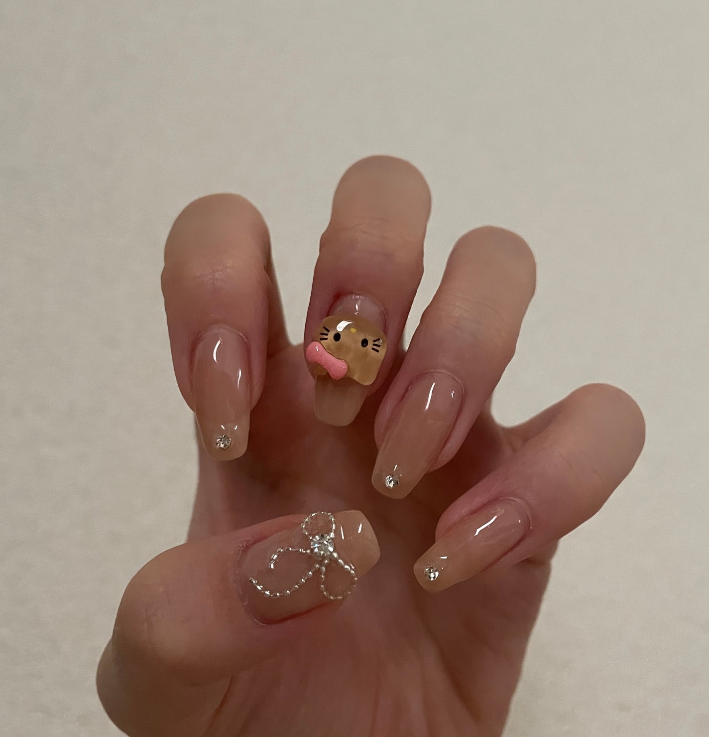 mii on LIPS 「ヌーディネイル🎀✨日焼けキティちゃんはメルカリでその他はシーイ..」(1枚目)