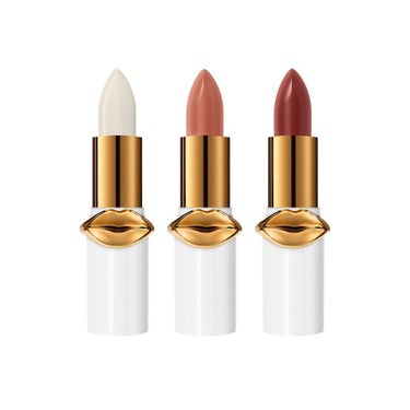 PAT McGRATH LABS MINI LIP FETISH LIP BALM TRIOのクチコミ「その辺のリップクリームとは段違いの質の良さ。バームだから見た目よりも薄付きなので3色とも使いや.....」（1枚目）