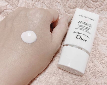 【旧】スノー アルティメット UVシールド 50+/Dior/日焼け止めミルクを使ったクチコミ(2枚目)