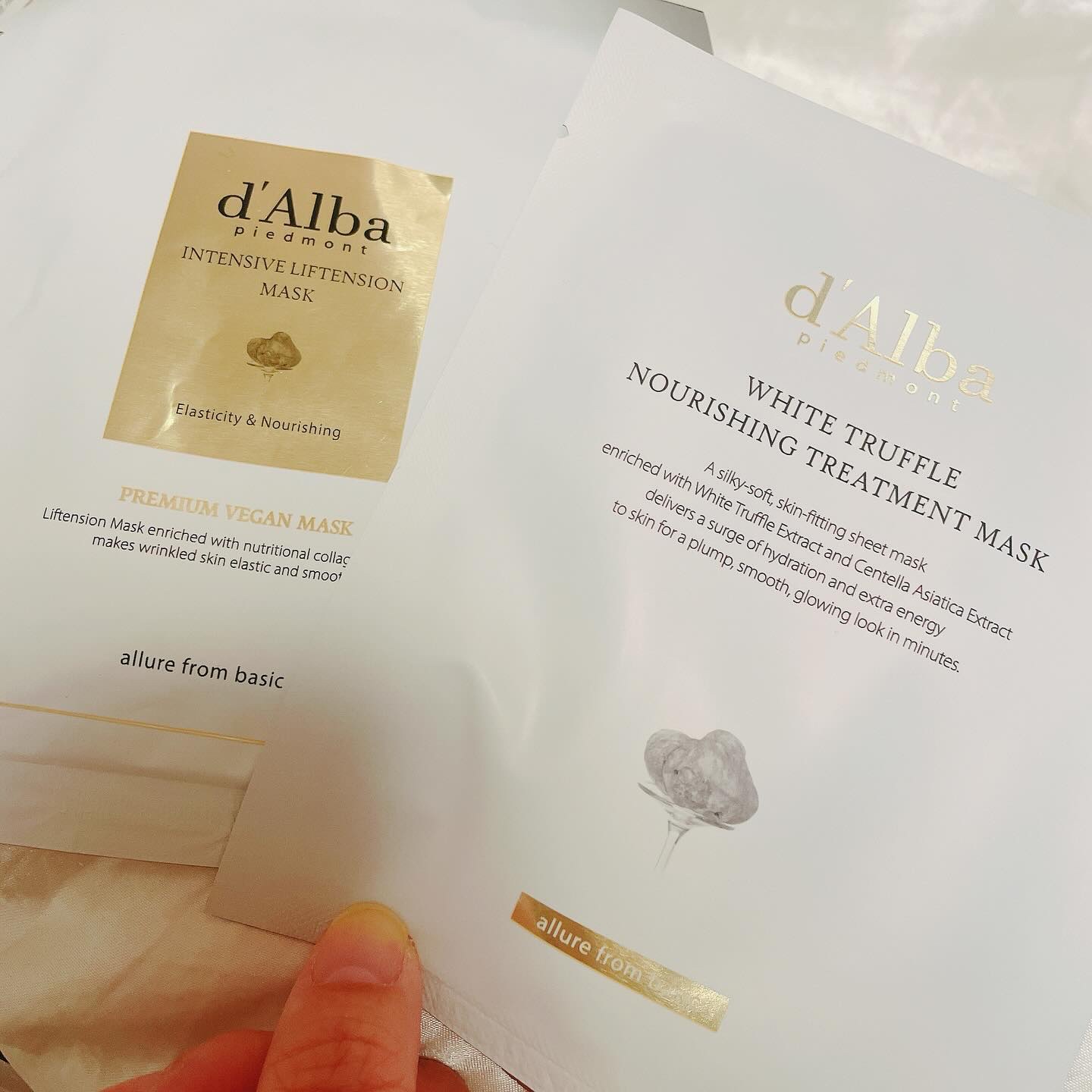 ホワイトトリュフナリシングトリートメントマスク/ダルバ/シートマスク・パックを使ったクチコミ（1枚目）