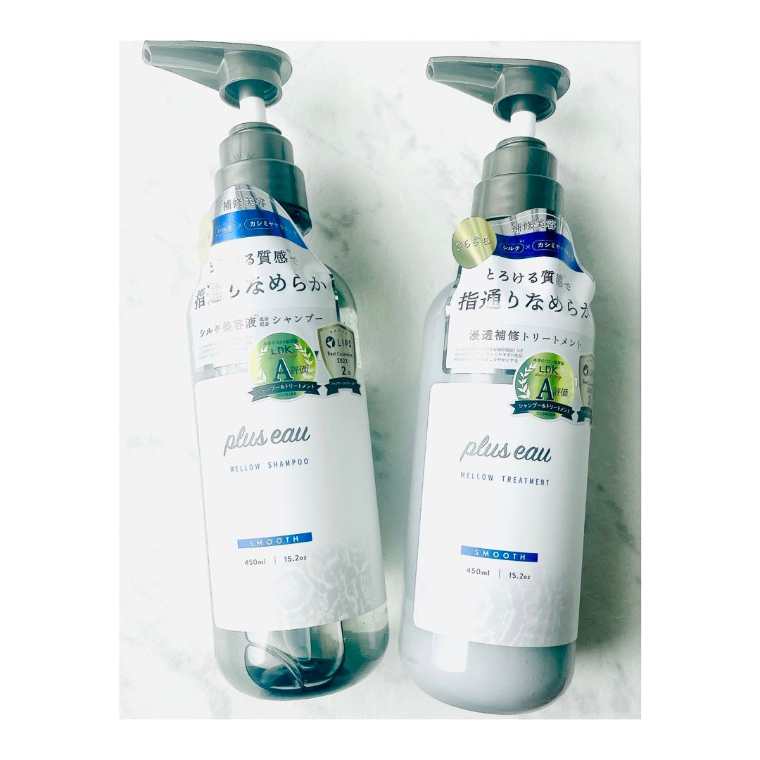 メロウシャンプー/メロウトリートメント/plus eau/市販シャンプーを使ったクチコミ(1枚目)