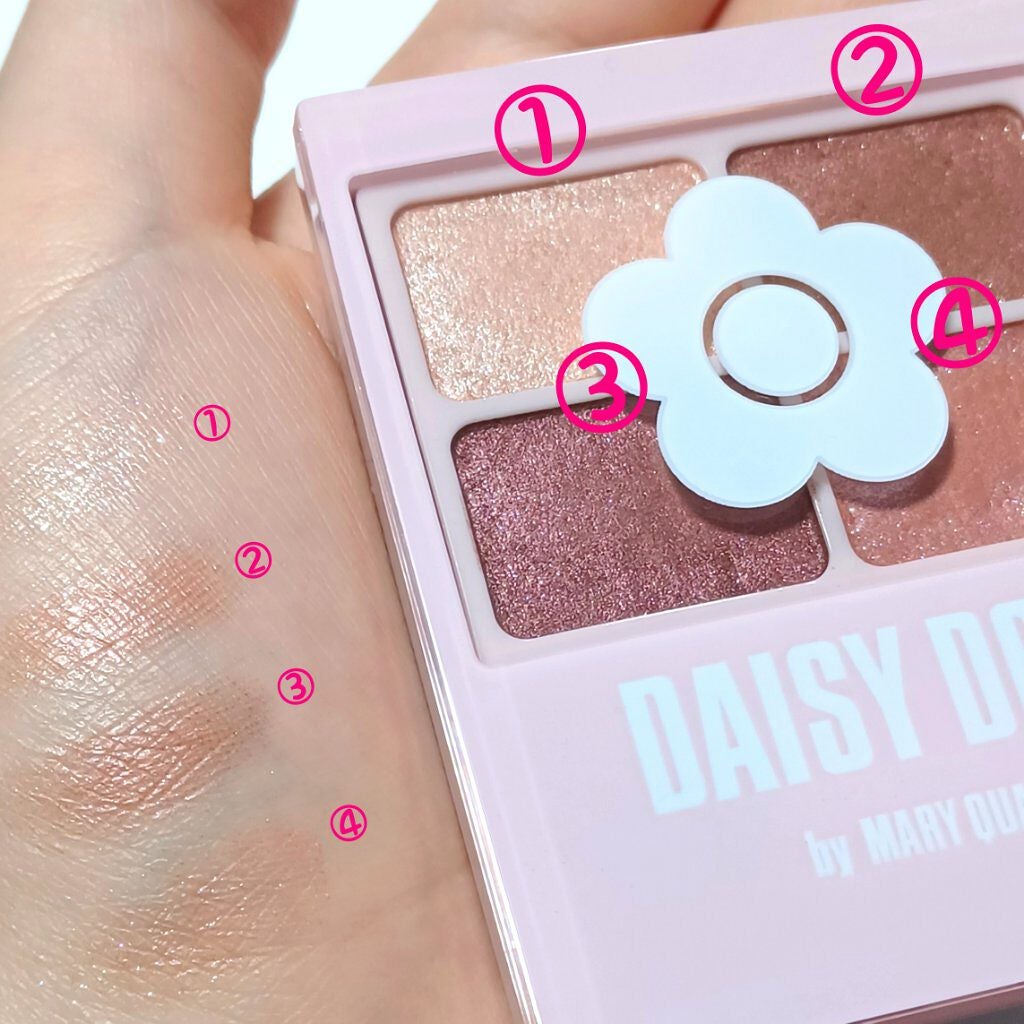 デイジードール アイカラー パレット/DAISY DOLL by MARY QUANT/アイシャドウパレットを使ったクチコミ(3枚目)