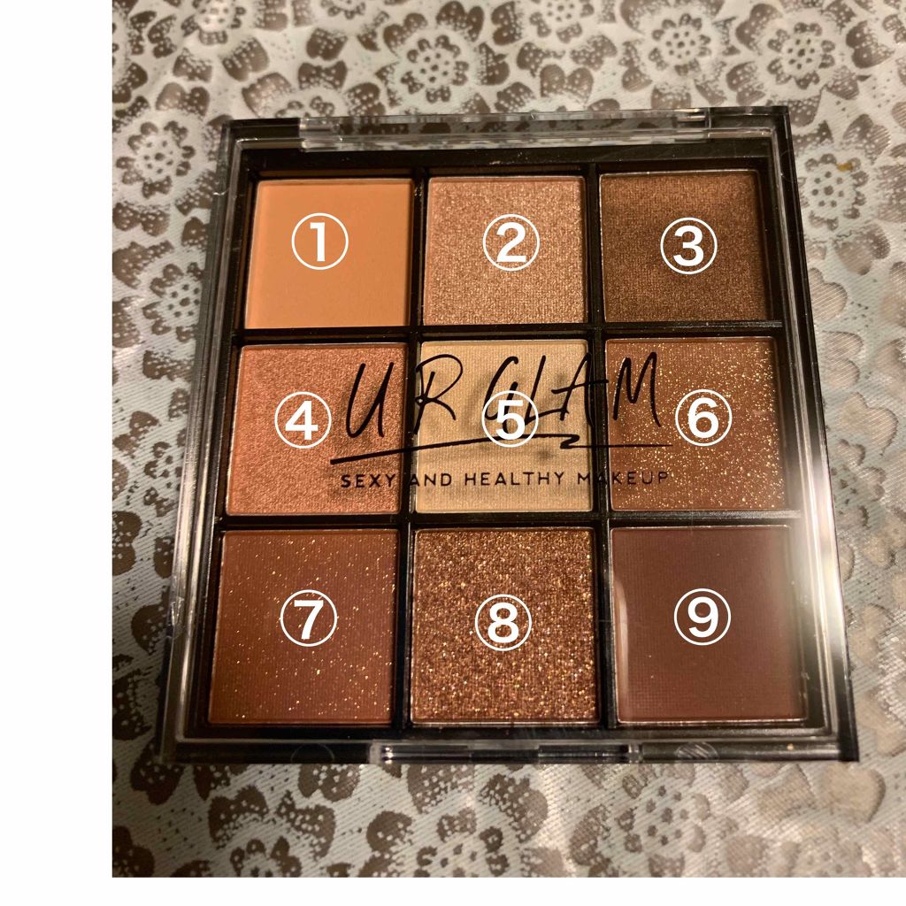 UR GLAM　BLOOMING EYE COLOR PALETTE/U R GLAM/アイシャドウパレットを使ったクチコミ（1枚目）
