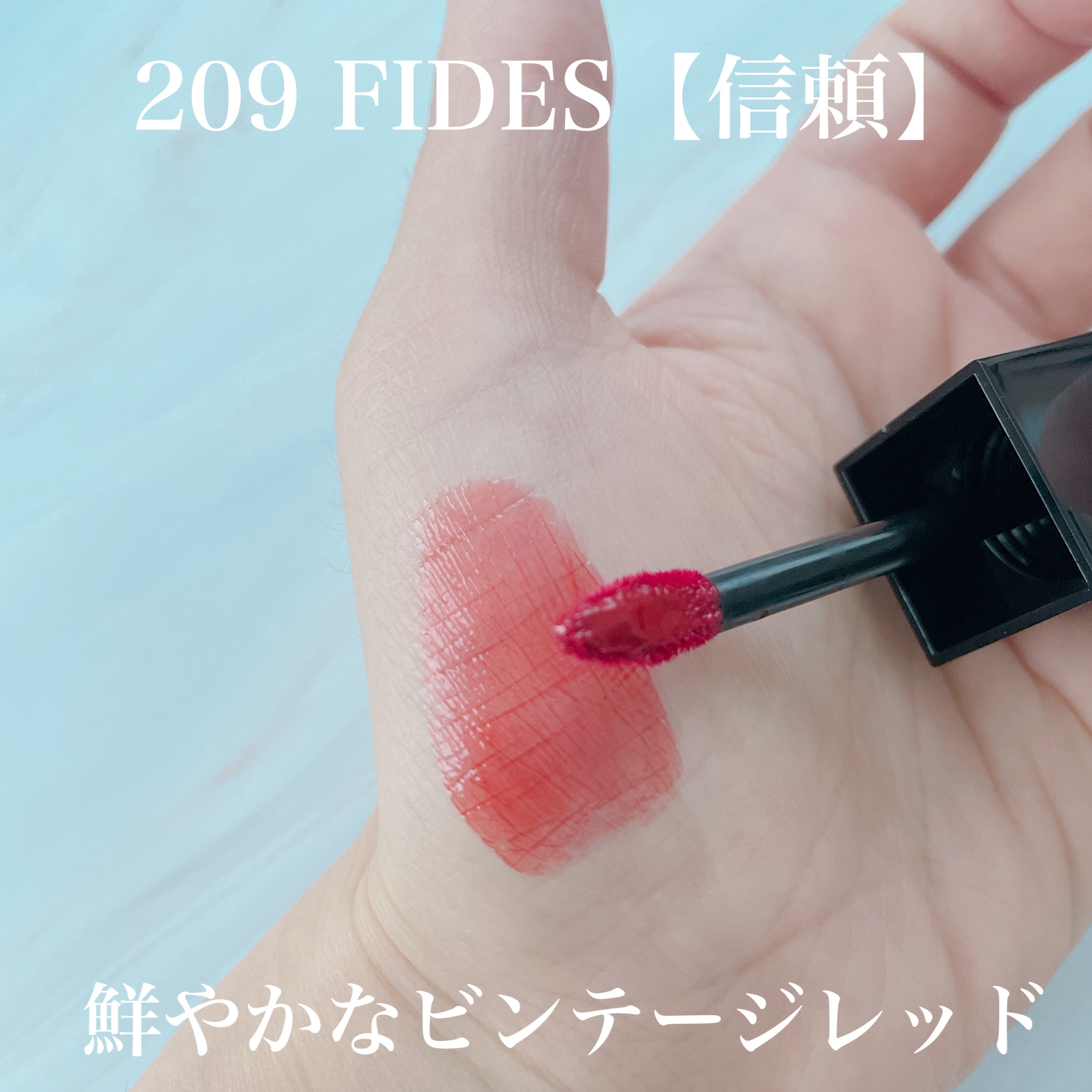 ブラーグロイリップティント 209 フィデス/Dinto/リップティントを使ったクチコミ（2枚目）