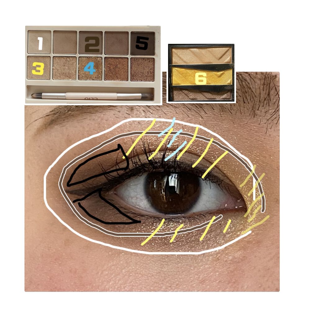 パーツリサイズシャドウ/KATE/アイシャドウパレットを使ったクチコミ（2枚目）