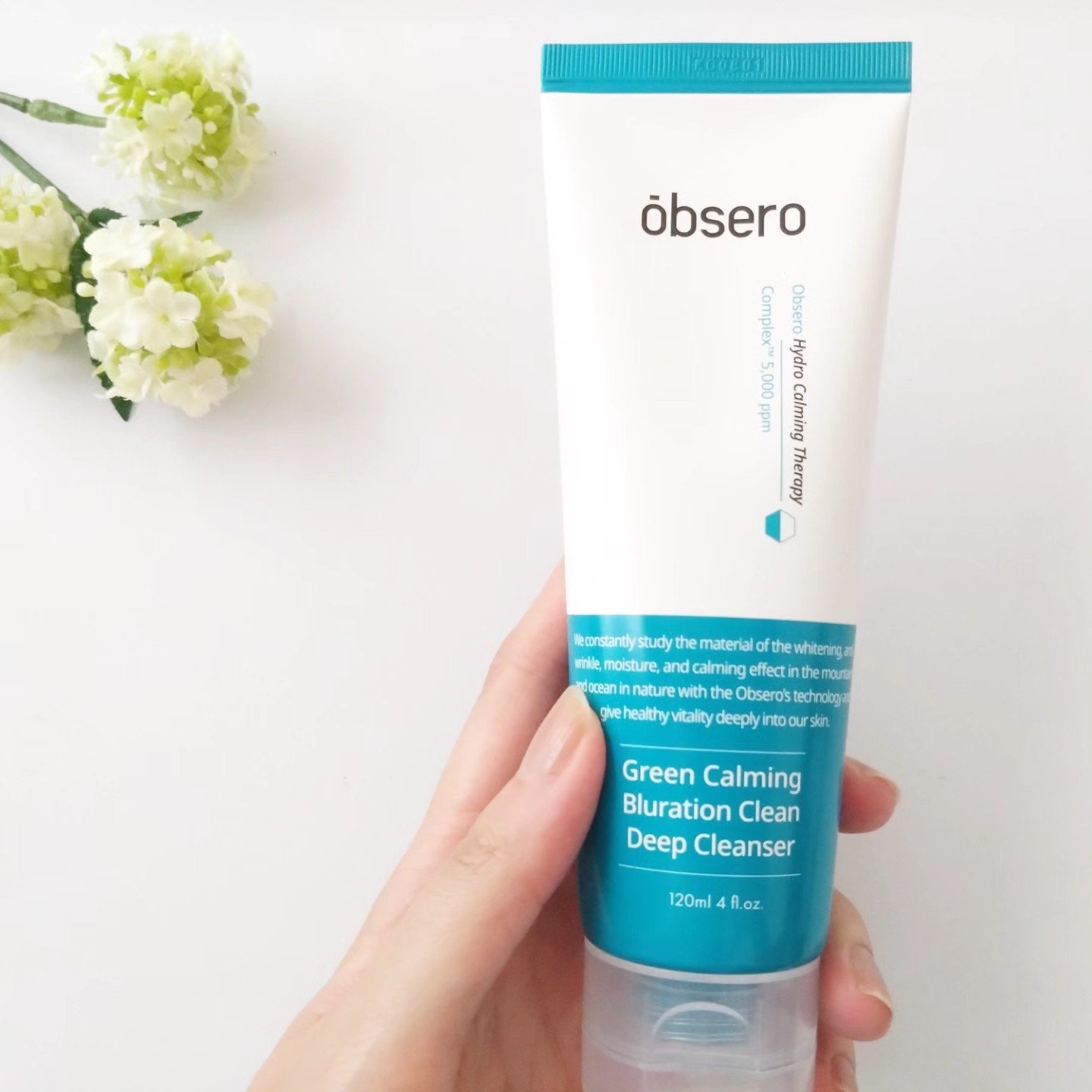 グリーンカーミングブルーレーションクリーンディープクレンザー/obsero/洗顔フォームを使ったクチコミ（2枚目）