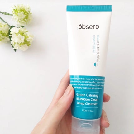 グリーンカーミングブルーレーションクリーンディープクレンザー/obsero/洗顔フォームを使ったクチコミ(2枚目)