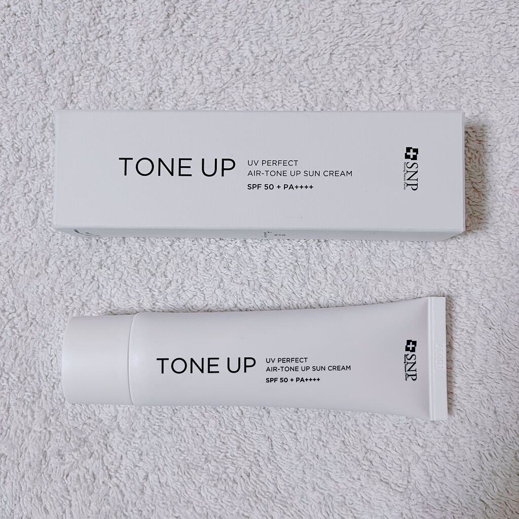 UVパーフェクトエアトーンアップサンクリーム/SNP/日焼け止めクリームを使ったクチコミ（1枚目）