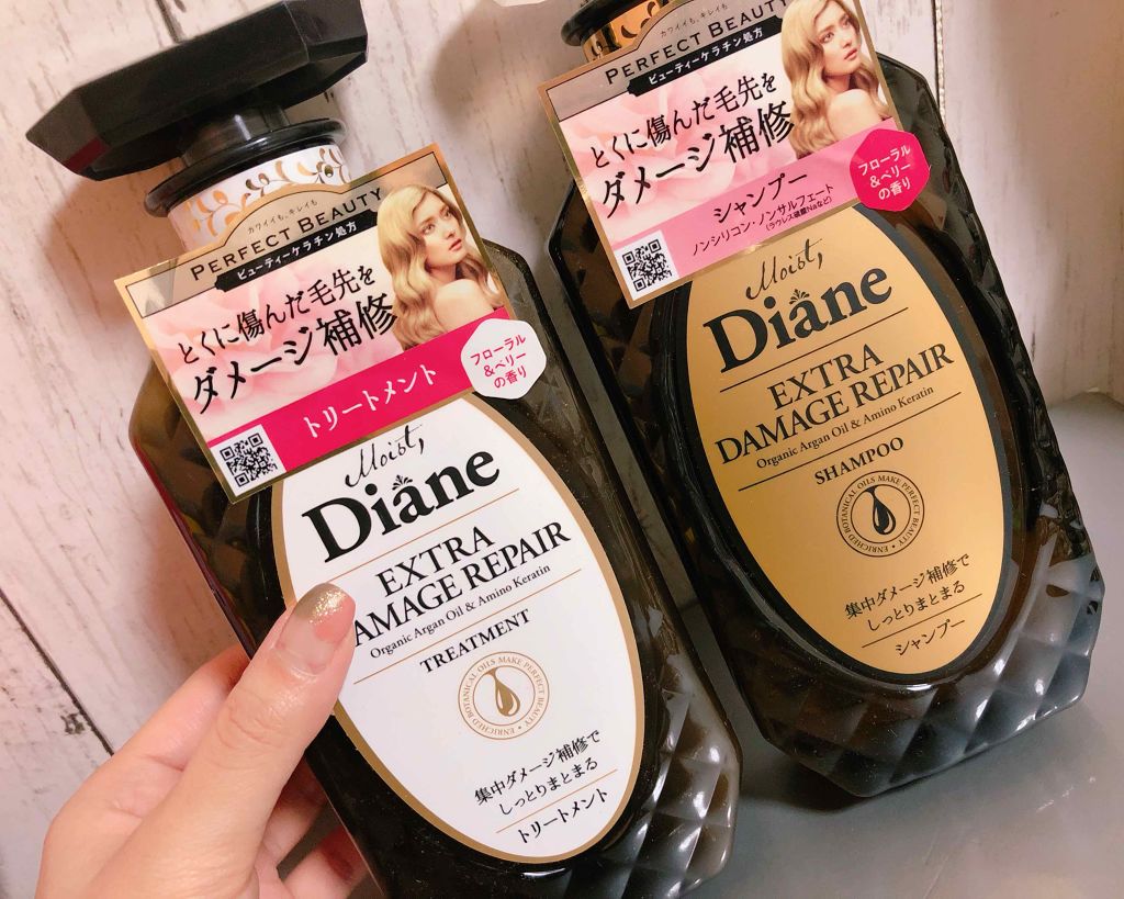 パーフェクトビューティ モイストダイアン エクストラダメージリペア シャンプー/トリートメント/ダイアン/市販シャンプーを使ったクチコミ（1枚目）