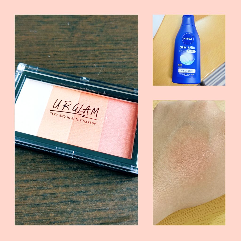 UR GLAM　GRADATION CHEEK/U R GLAM/パウダーチークを使ったクチコミ（2枚目）