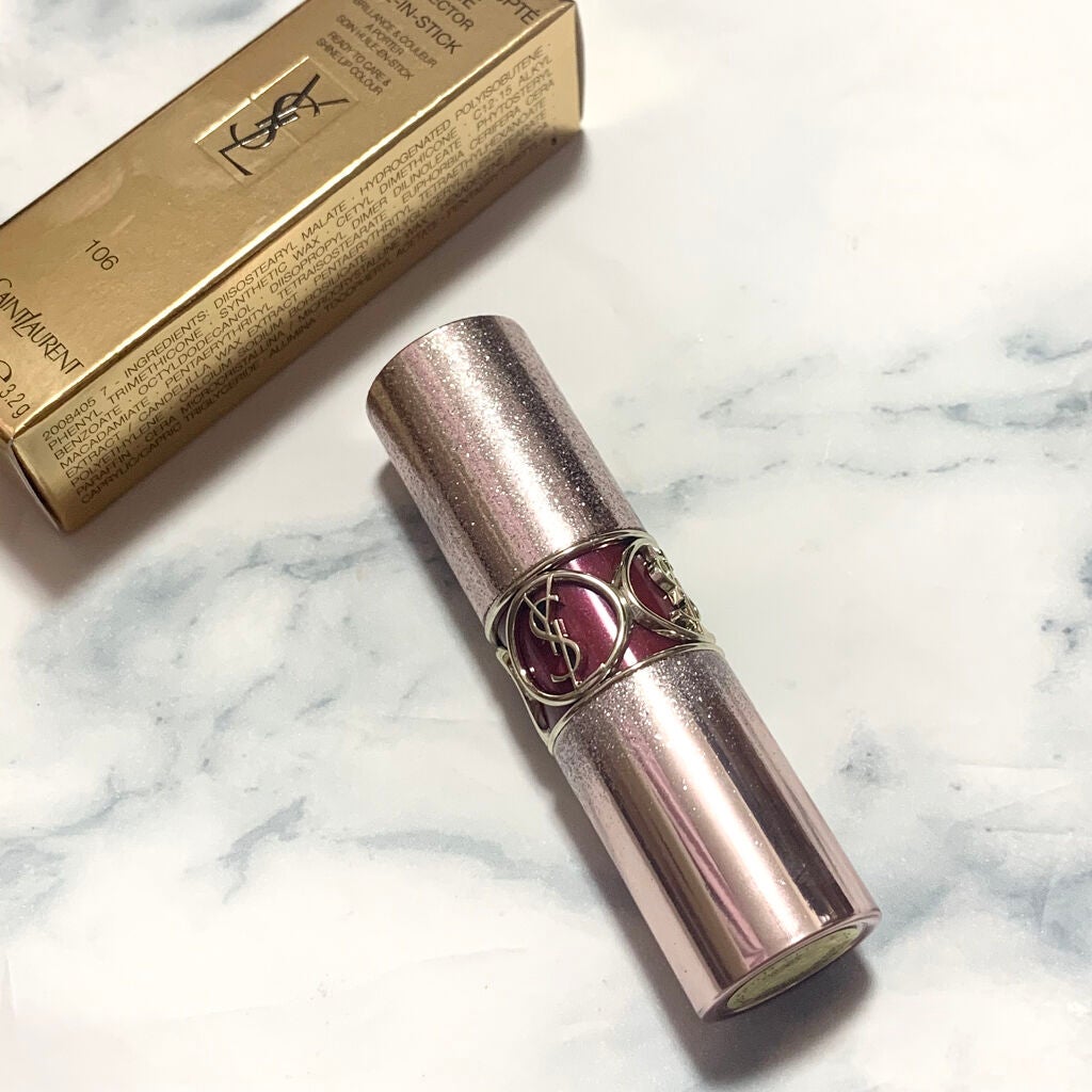 ルージュ ヴォリュプテ シャイン コレクター/YVES SAINT LAURENT BEAUTE/口紅を使ったクチコミ(2枚目)