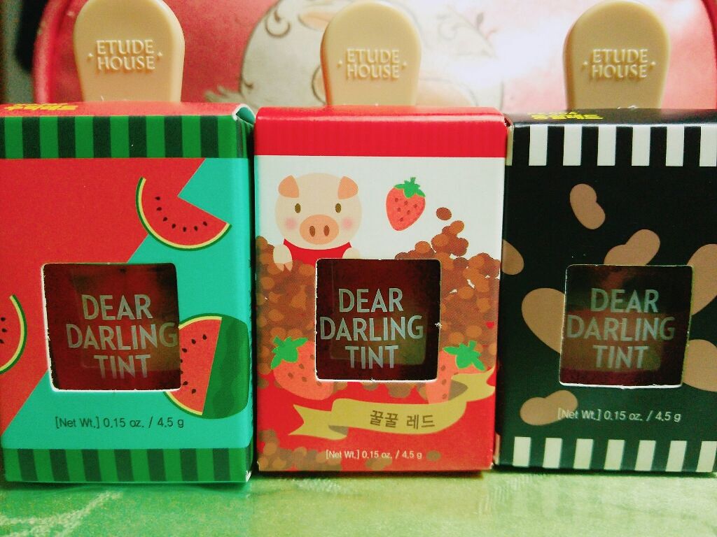 ディアダーリン ウォータージェルティント (アイスティント)/ETUDE/口紅を使ったクチコミ(1枚目)