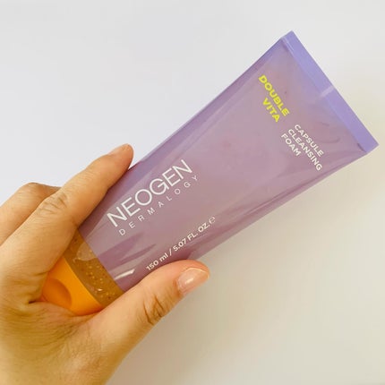 ダブルビタカプセルクレンジングフォーム/NEOGEN/洗顔フォームを使ったクチコミ(4枚目)