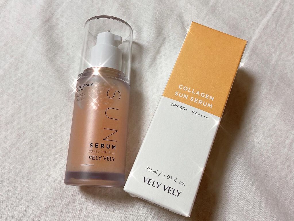 ハリケアコラーゲンサンセラム/VELY VELY/日焼け止めジェルを使ったクチコミ（1枚目）