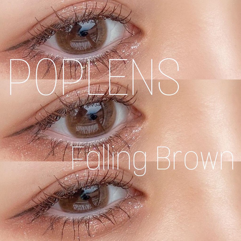 Falling (フォーリング) ブラウン/OLENS/カラーコンタクトレンズを使ったクチコミ（1枚目）