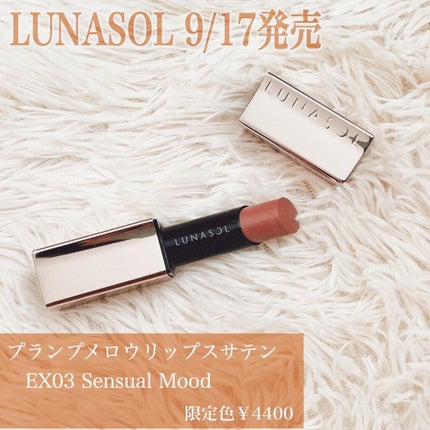 プランプメロウリップス サテン/LUNASOL/口紅を使ったクチコミ(1枚目)