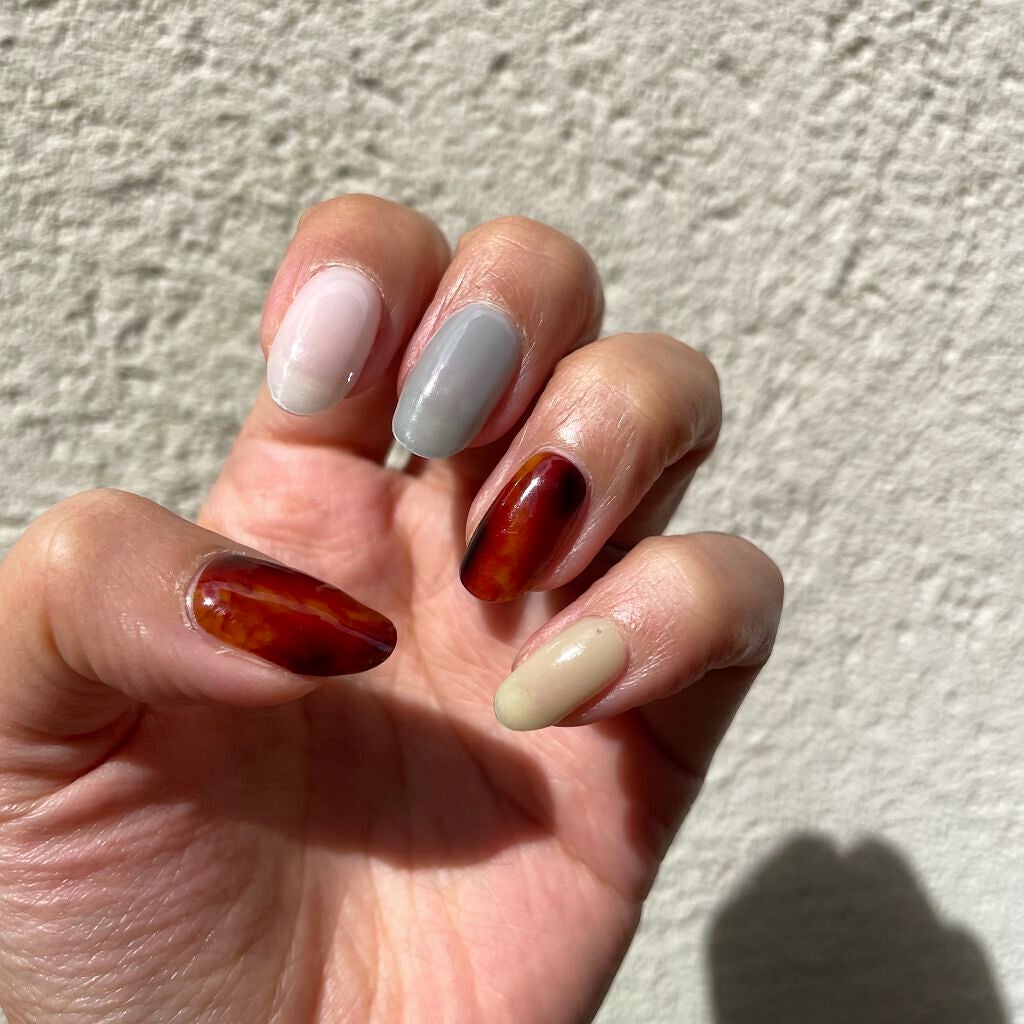 みーきです。 on LIPS 「もう手放せない🥺ohoraネイル🖤前回に引き続き、ohoraで..」(3枚目)