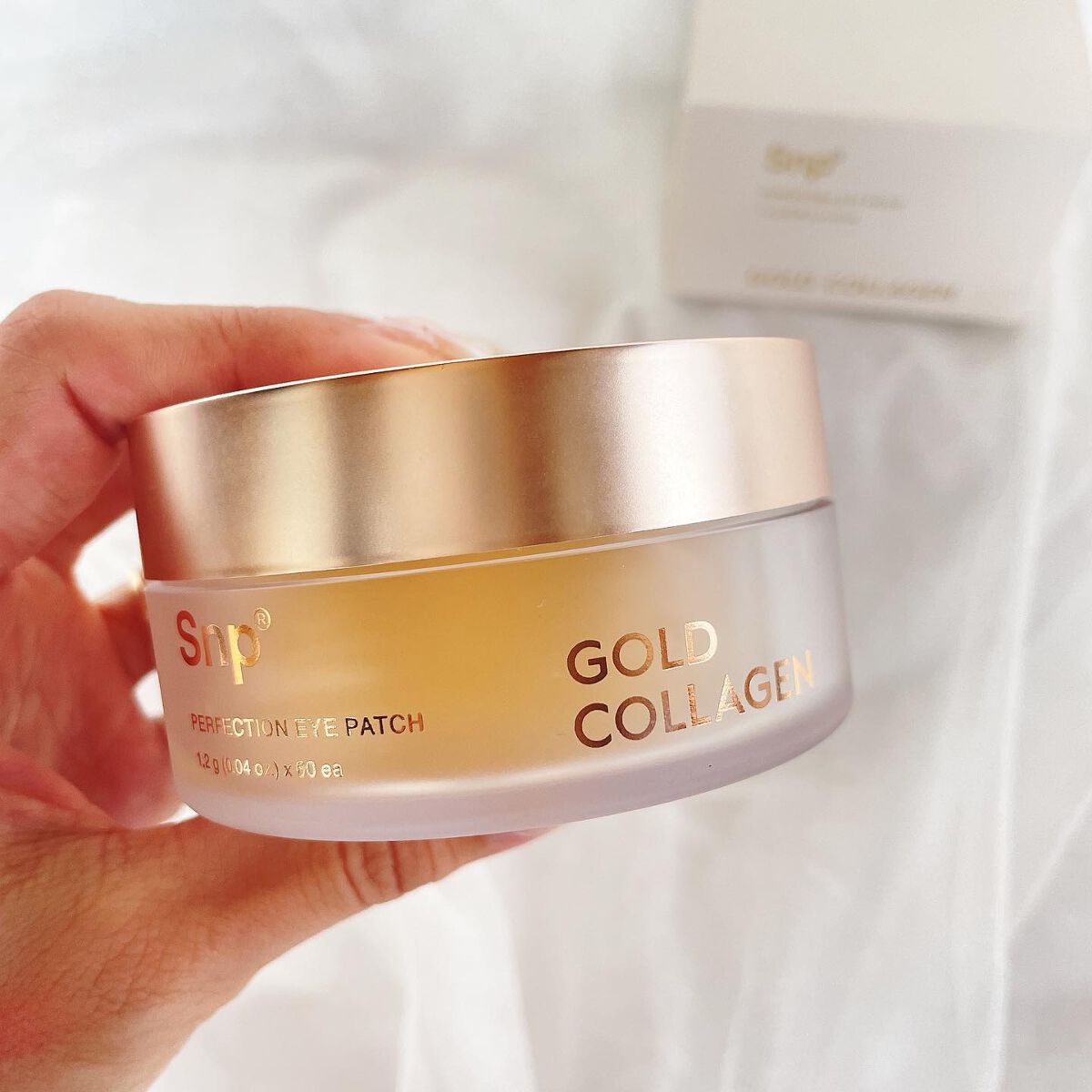 ゴールドコラーゲンパーフェクションアイパッチ/SNP/シートマスク・パックを使ったクチコミ（2枚目）