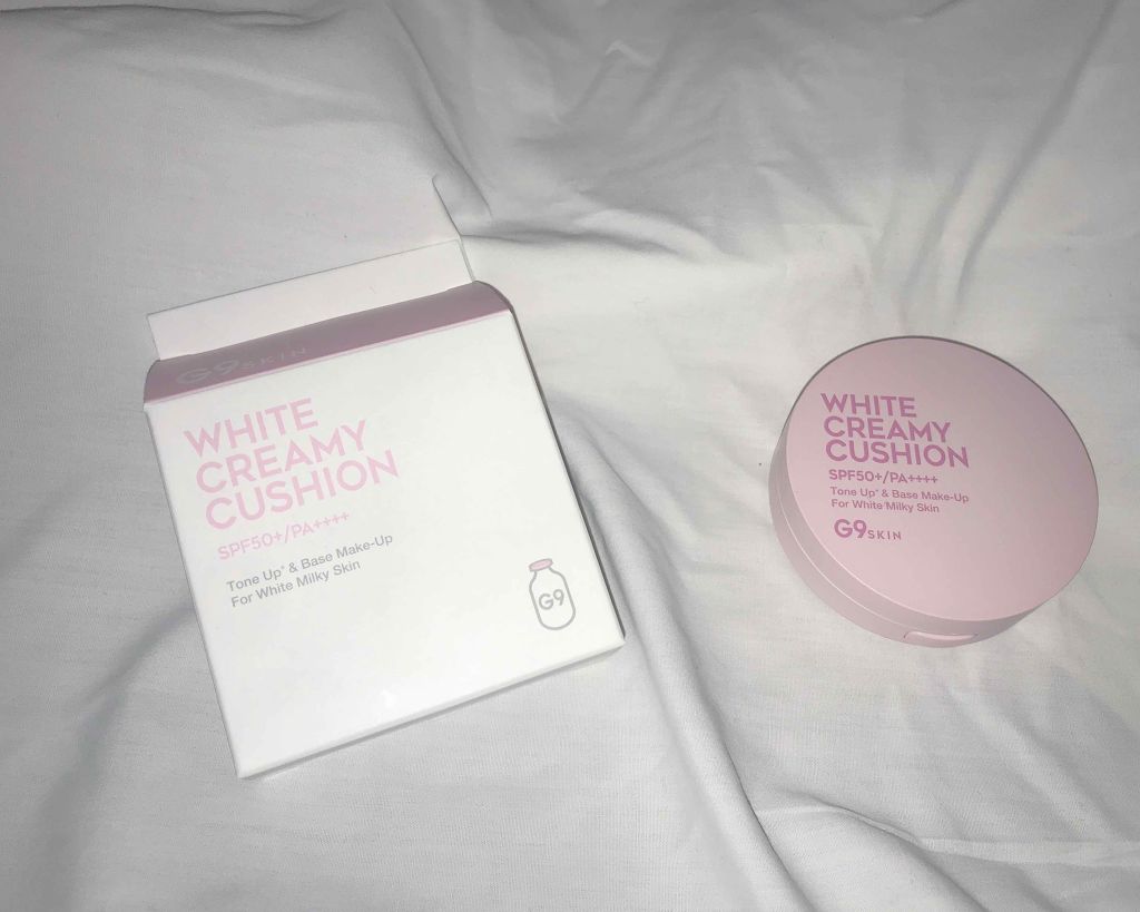 WHITE CREAMY CUSHION(ウユファンデ)/G9SKIN/化粧下地を使ったクチコミ(1枚目)