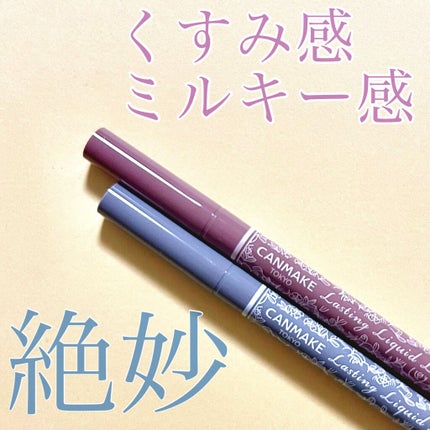 ラスティングリキッドライナー/キャンメイク/リキッドアイライナーを使ったクチコミ(1枚目)