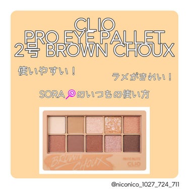 皆さんどーも！SORA🍭です！
今回はCLIO PRO EYE PALLETの2号のBROWN CHOUSXを紹介していきたいと思いますっ！🙋🏻‍♀️

let's go!!!

🐴このコスメについて🐴