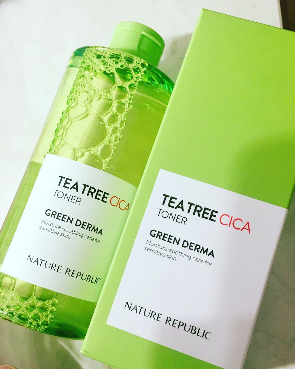 グリーンダーマ ティーツリー シカ トナー/ネイチャーリパブリック/化粧水を使ったクチコミ(2枚目)