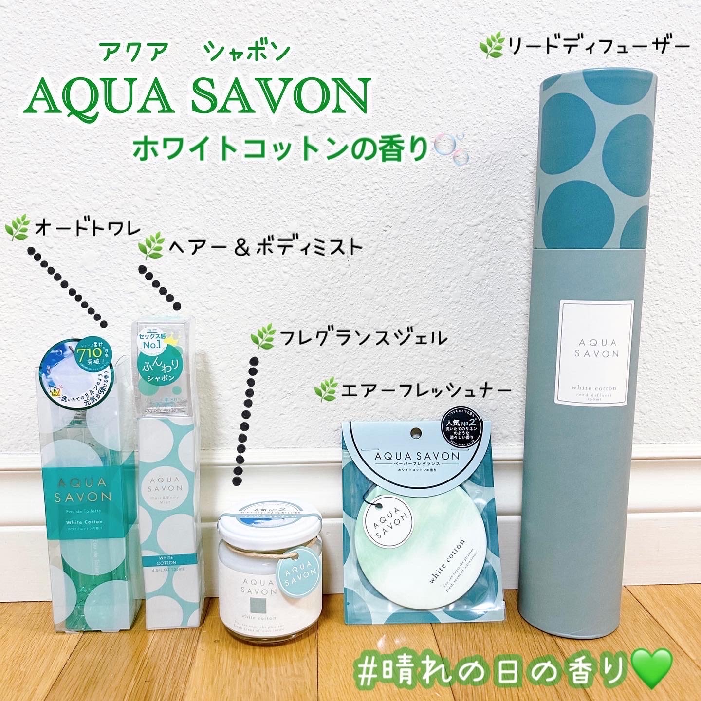 ヘアー＆ボディミスト （19S） ホワイトコットンの香り/アクアシャボン/香水(レディース)を使ったクチコミ（2枚目）