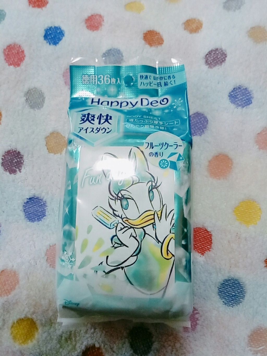 ハッピーデオ ボディシート アイスダウン フルーツクーラー/マンダム/ボディシートを使ったクチコミ(1枚目)