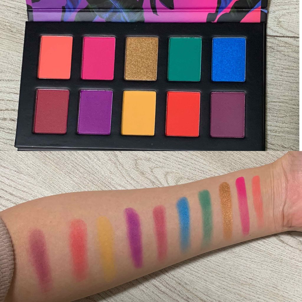 オフトロピック シャドウ パレット/NYX Professional Makeup/アイシャドウパレットを使ったクチコミ（2枚目）