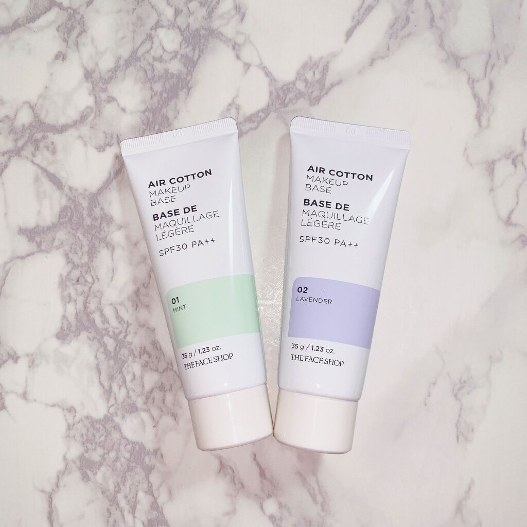 エアコットンメイクアップべース /THE FACE SHOP/化粧下地を使ったクチコミ（1枚目）