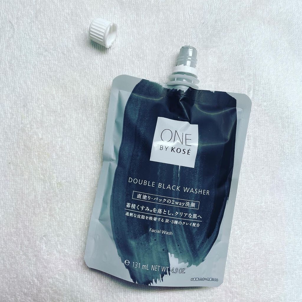 ダブル ブラック ウォッシャー/ONE BY KOSE/その他洗顔料を使ったクチコミ(2枚目)