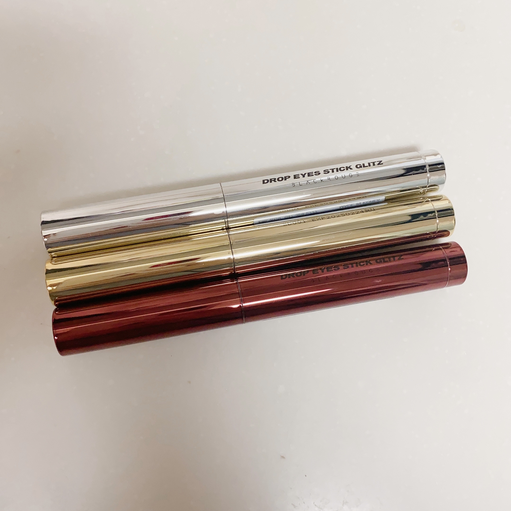 ドロップアイズスティックグリッツ D01 クリスタル/BLACK ROUGE/スティックアイシャドウを使ったクチコミ（2枚目）