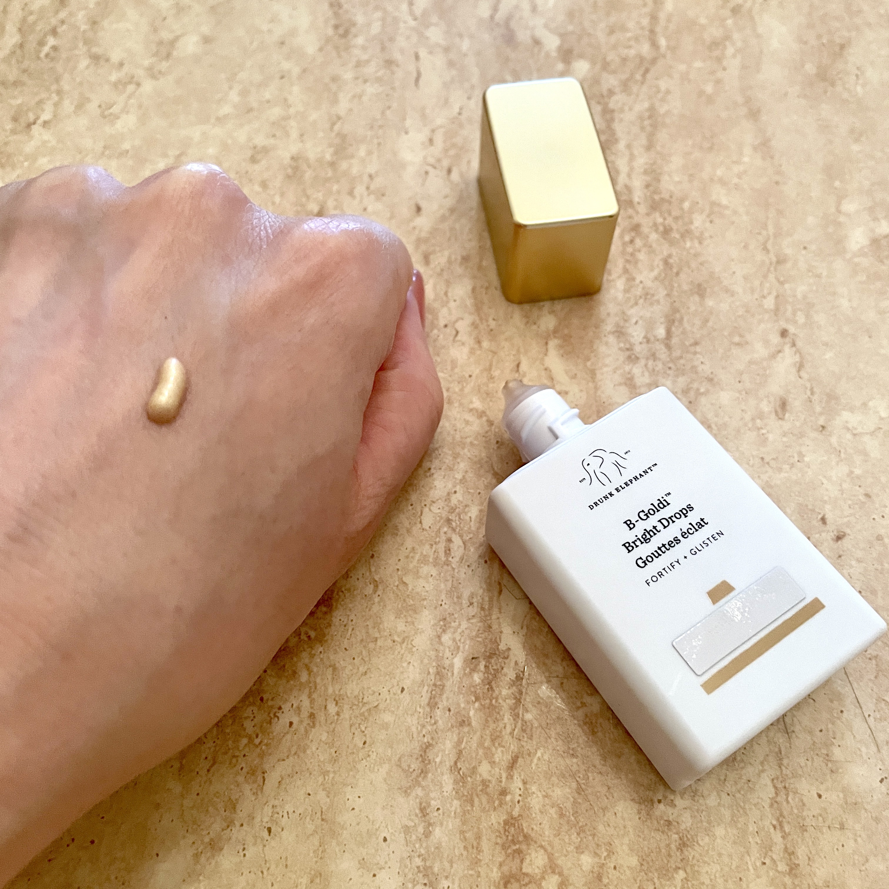 ビーゴールディ ブライト ドロップス/Drunk Elephant/美容液を使ったクチコミ（2枚目）