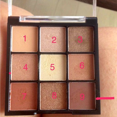 UR GLAM　BLOOMING EYE COLOR PALETTE/U R GLAM/アイシャドウパレットを使ったクチコミ（2枚目）