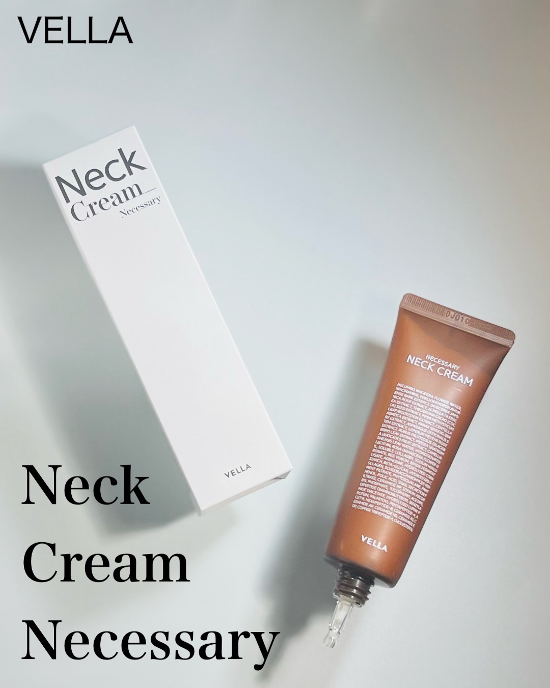 ネセサリーネッククリーム　チューブタイプ/VELLA/ネック・デコルテケアを使ったクチコミ（3枚目）