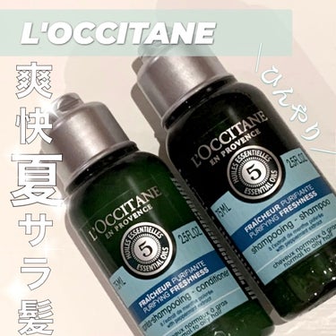 ファイブハーブス ピュアフレッシュネス シャンプー／コンディショナー/L'OCCITANE/シャンプー・コンディショナーを使ったクチコミ（1枚目）