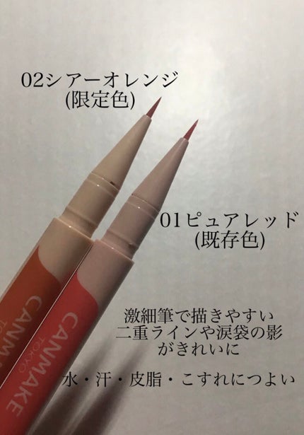 3wayスリムアイルージュライナー/キャンメイク/リキッドアイライナーを使ったクチコミ(2枚目)