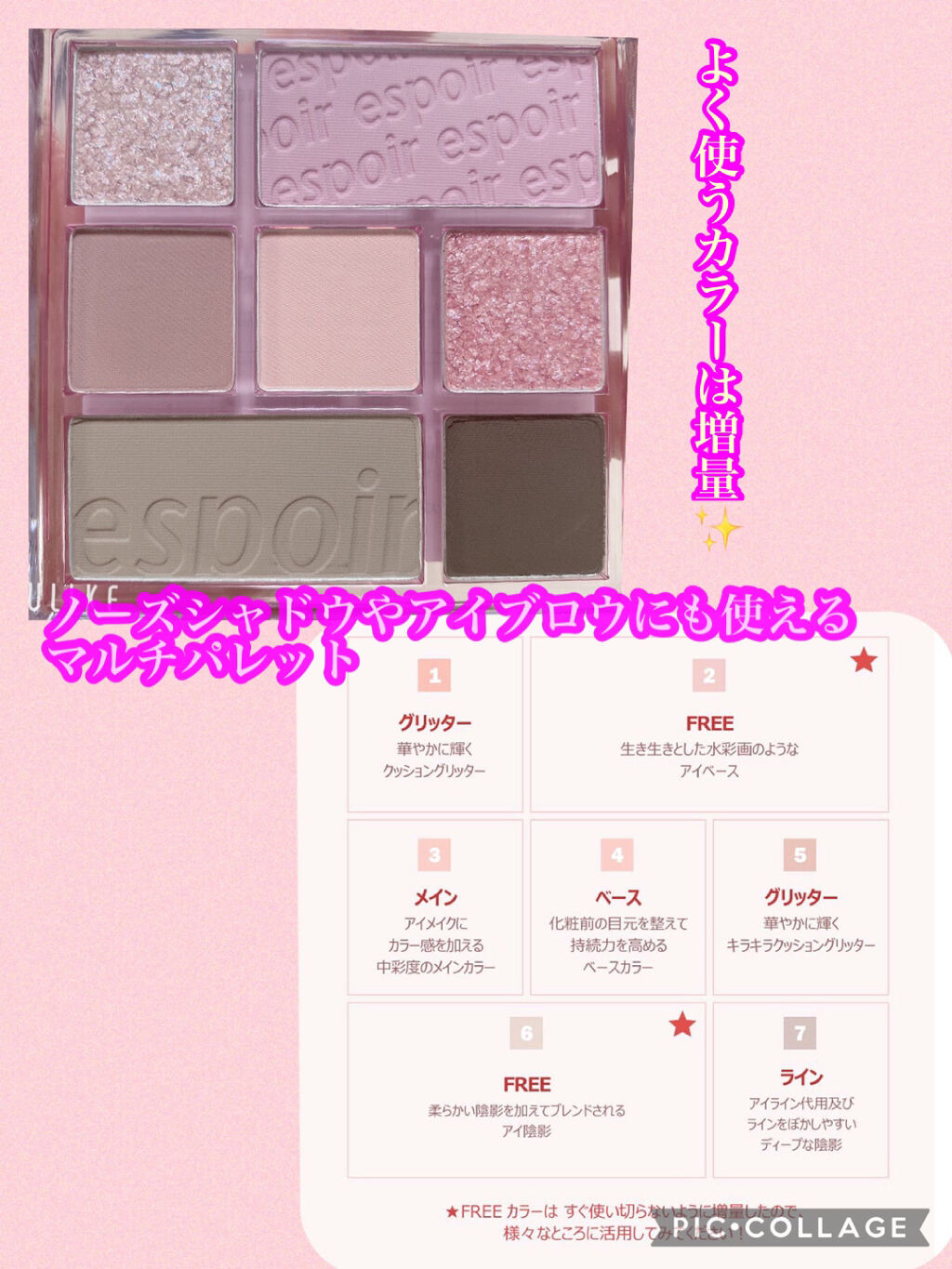 リアルアイパレット/espoir/マルチパレットを使ったクチコミ（2枚目）