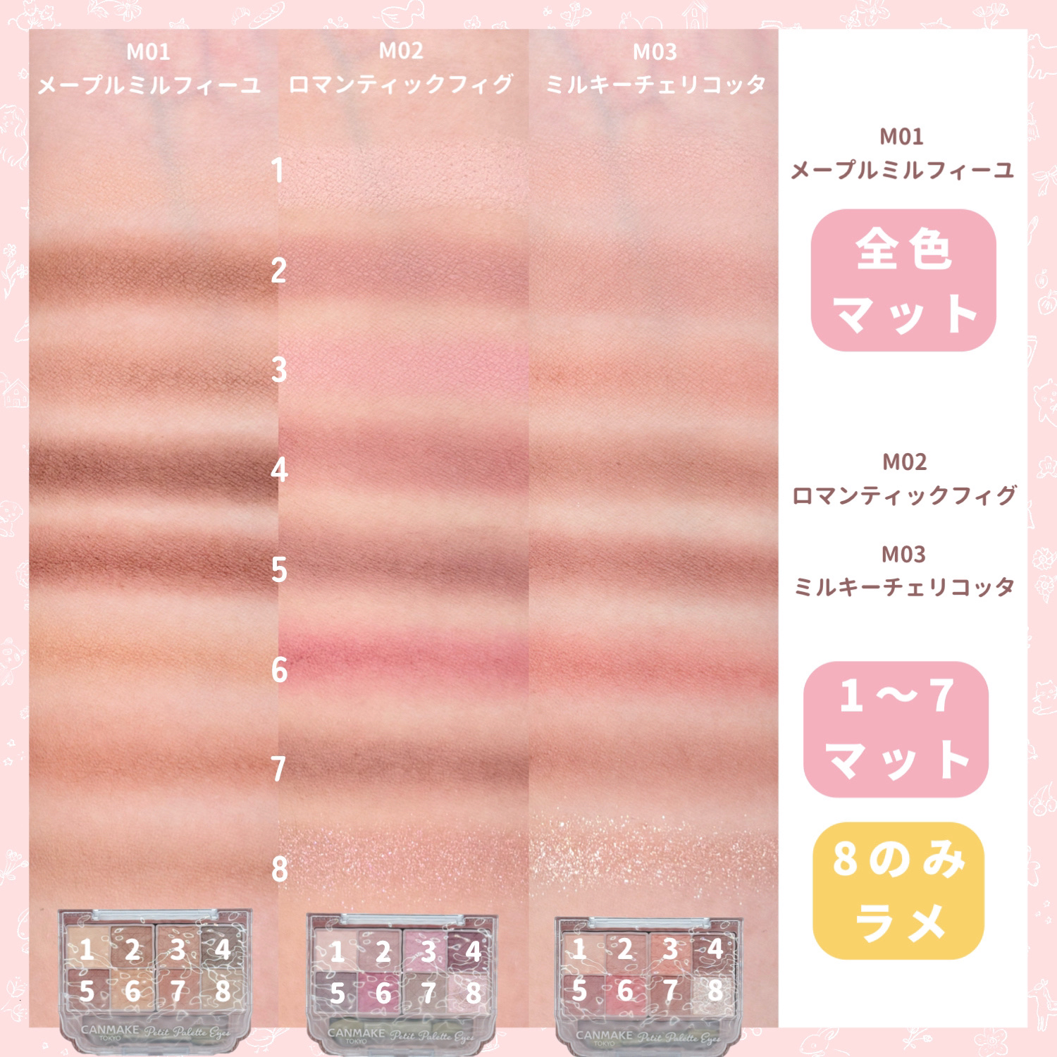 プティパレットアイズ/キャンメイク/パウダーアイシャドウを使ったクチコミ（3枚目）