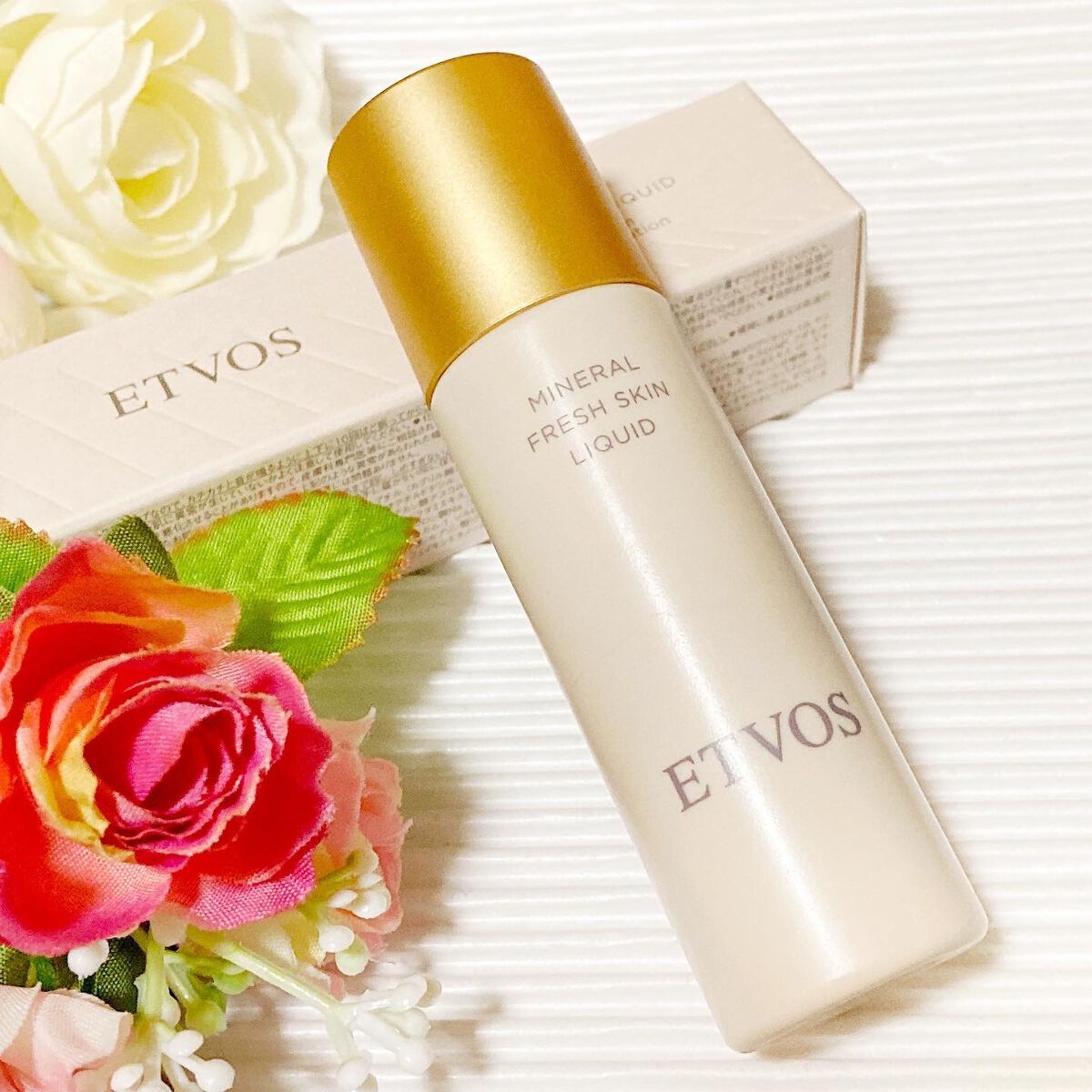 ミネラルフレッシュスキンリキッド/エトヴォス/リキッドファンデーションを使ったクチコミ（3枚目）