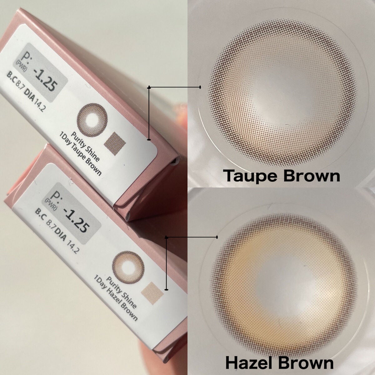 ピュアリティーシャインワンデー(PURITYSHINE 1day)/OLOLA/ワンデー(1DAY)カラコンを使ったクチコミ(3枚目)