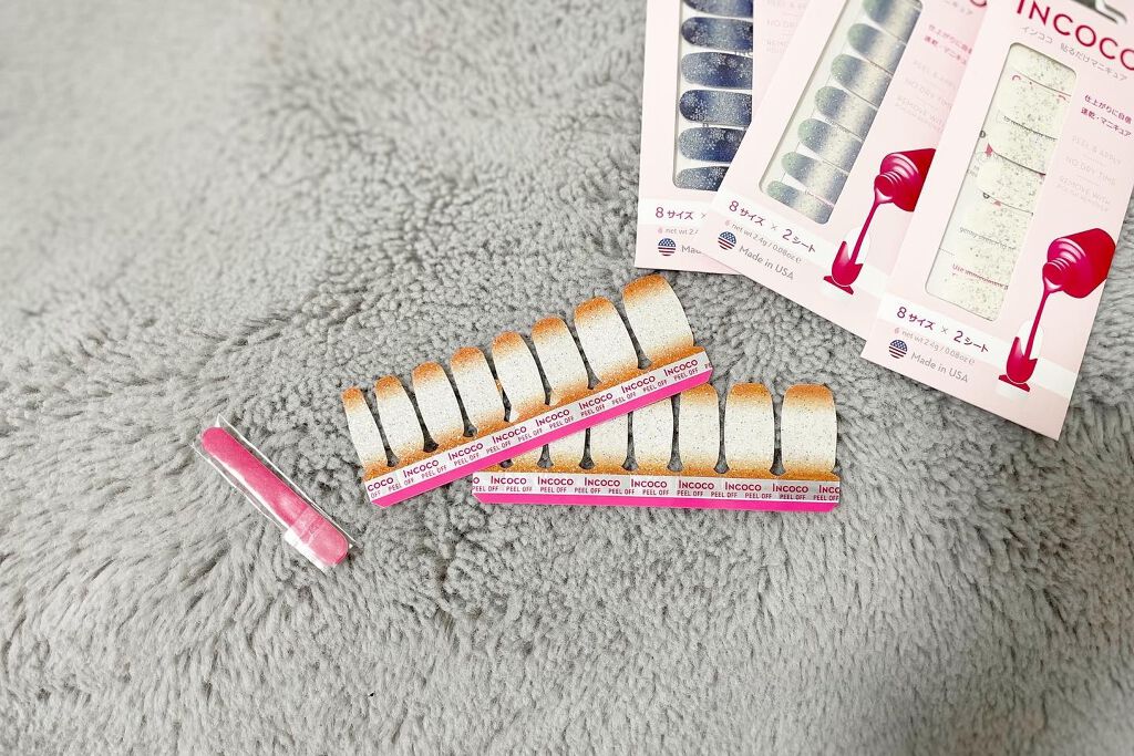 INCOCO インココ マニキュアシート/インココ/ネイルシールを使ったクチコミ(2枚目)