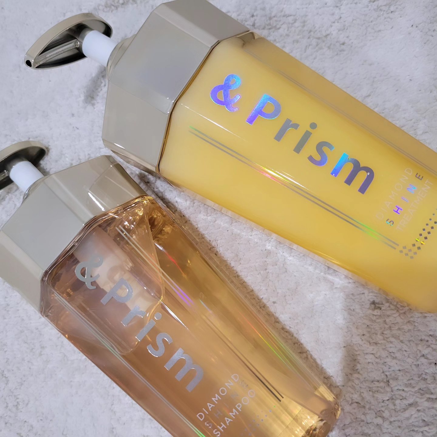 &Prism DIAMOND SHINE シャンプー/ヘアトリートメントのクチコミ「⁡&Prism DIAMOND SHINE 
シャンプー／ヘアトリートメント

誕生🆕ダイヤモ.....」（1枚目）